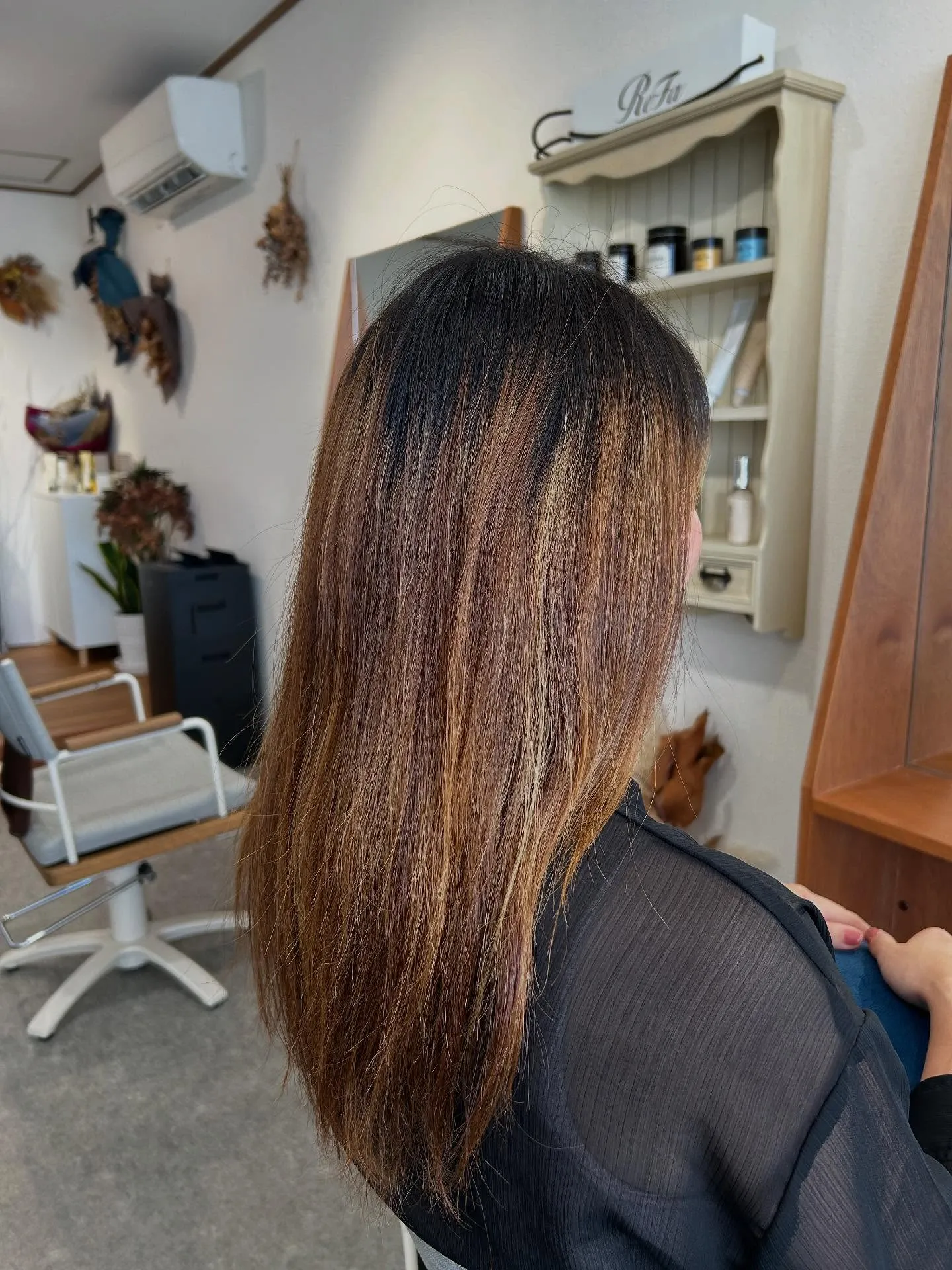 【髪質改善カラー×ハイライト×カット×トリートメント】