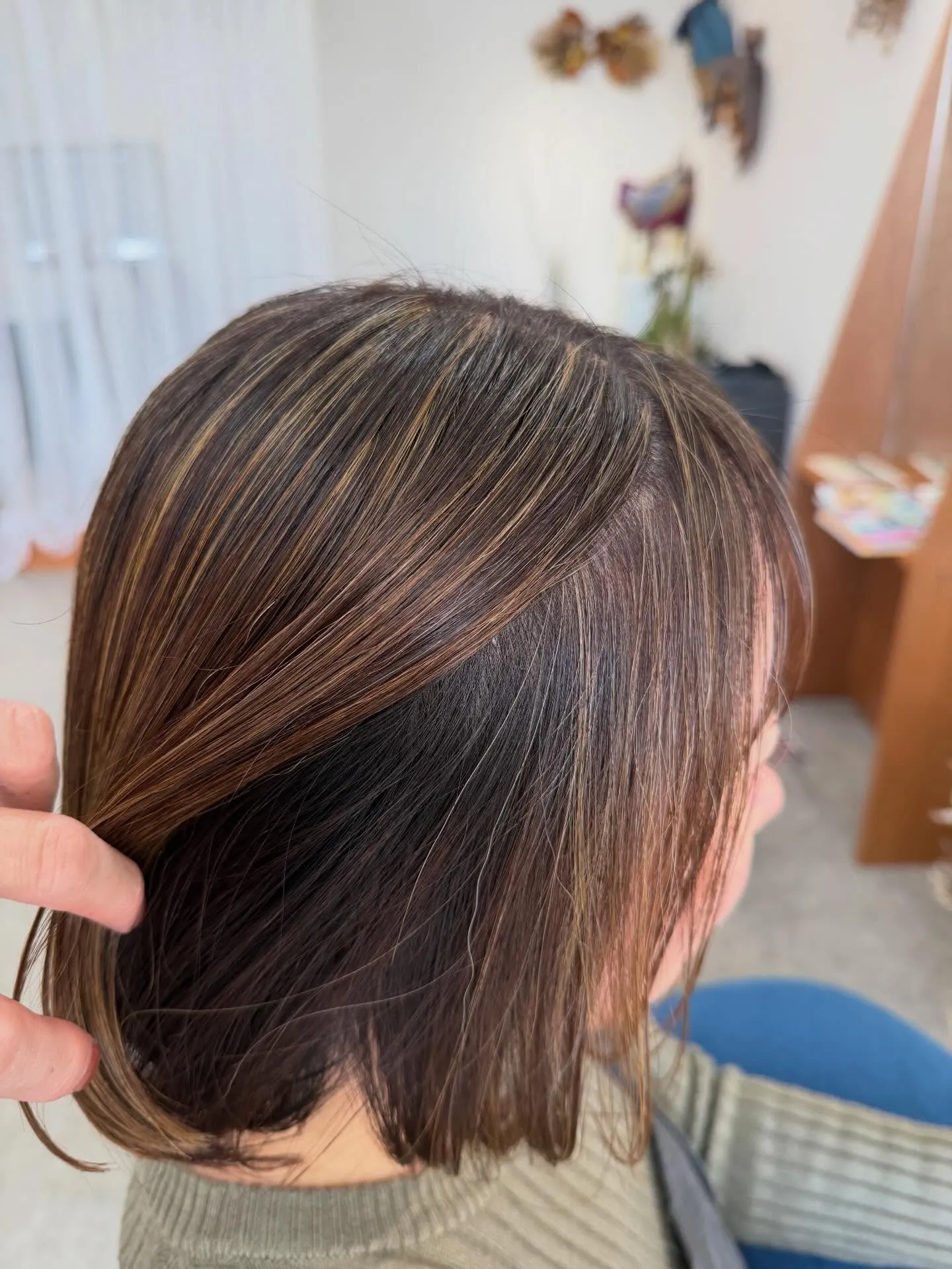 【ハイライト×髪質改善カラー×カット×生えグセ改善】