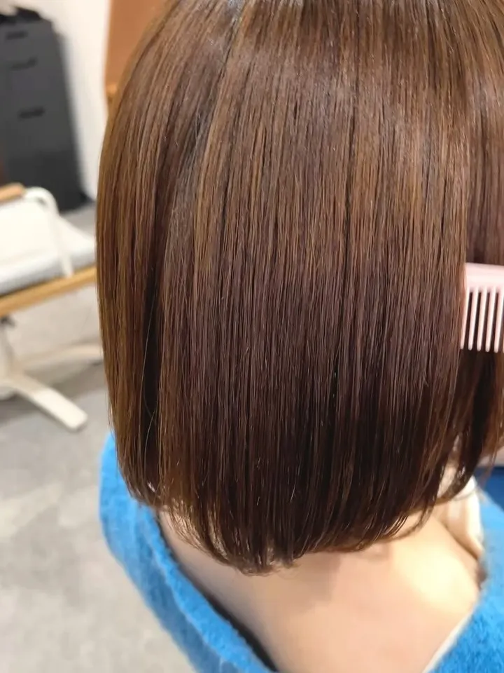 【髪質改善ストレート×カット】